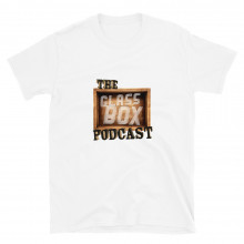 Glass Box Podcast logo - Unisex White T-Shirt